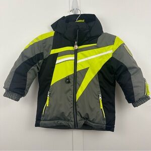 Obermeyer childrens boys winter ski jacket i-grow insulated size 4